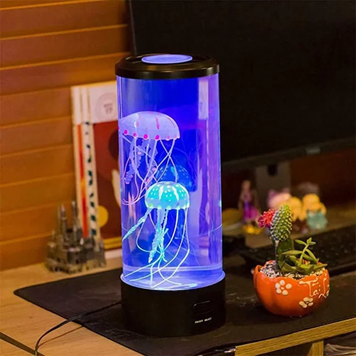 Lampe à lave méduse avec batterie USB