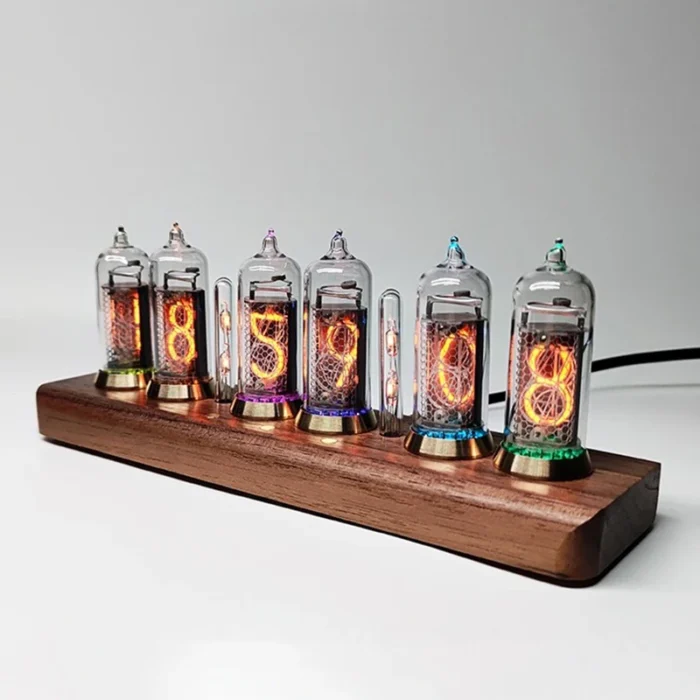 Horloge Nixie personnalisée à 6 tubes lumineux