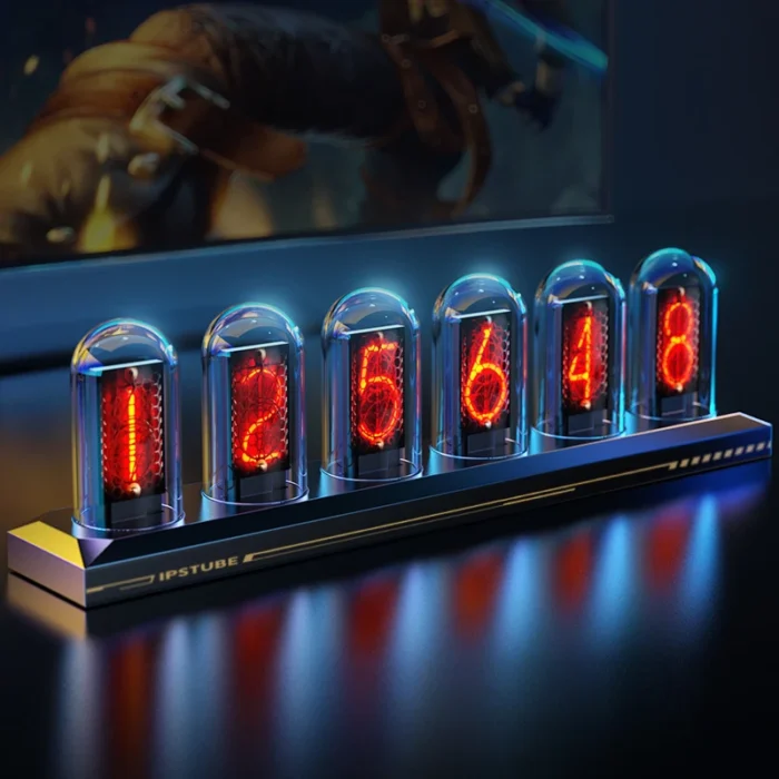 Horloge Nixie à tube LED rétro