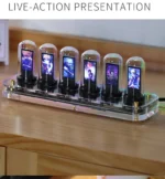 Horloge Nixie intelligent en verre transparent – Image 8