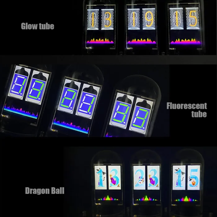 Horloge Nixie moderne à trois tubes