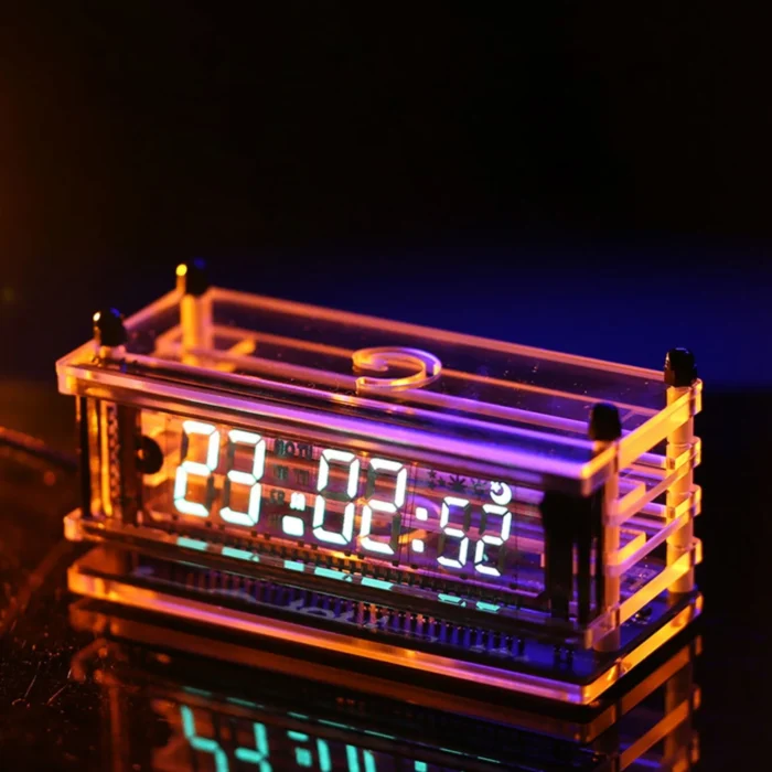 Horloge Nixie vintage à tube Vineau