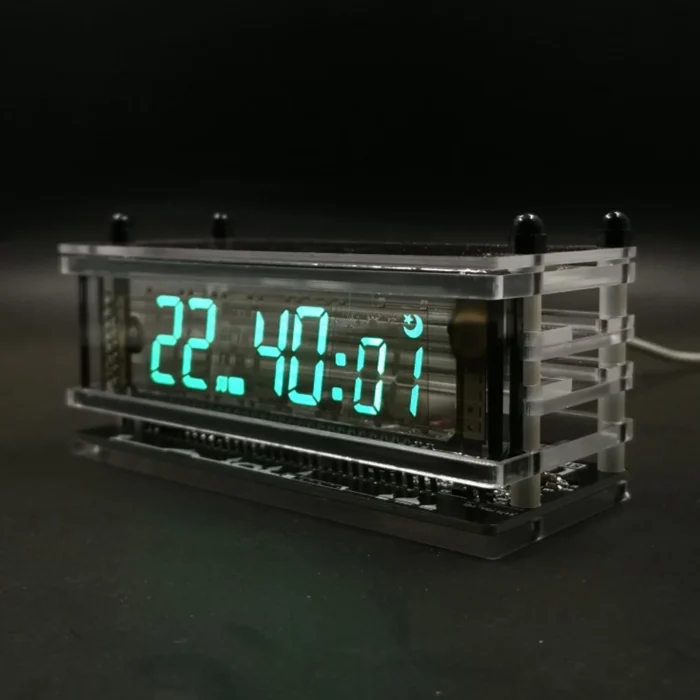 Horloge Nixie vintage à tube Vineau