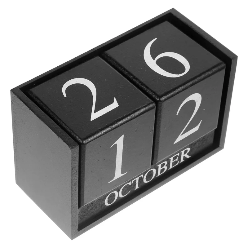 Horloge murale électrique domestique avec calendrier perpétuel MOSELOTA
