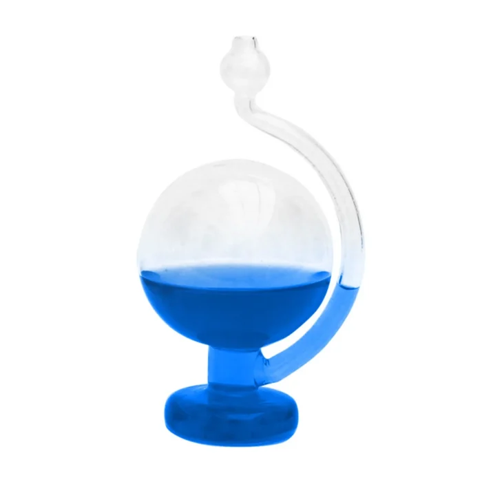Baromètre à cristaux sphères eau bleu
