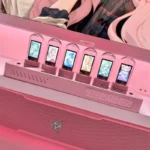 Horloge Nixie rose à ampoule lumineuse Ips