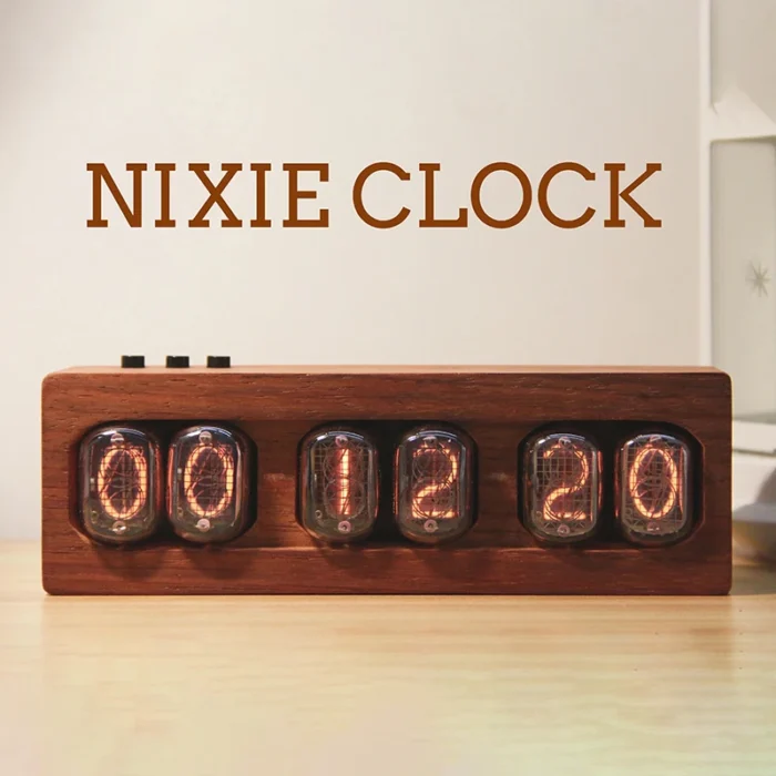 Horloge Nixie style rétro à 6 chiffres