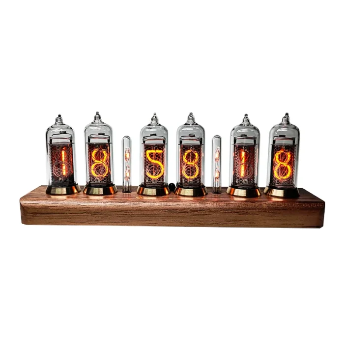 Horloge Nixie personnalisée à 6 tubes lumineux