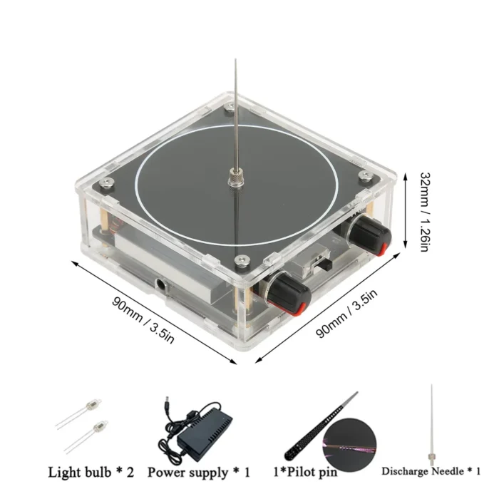 Bobine Tesla Musicale Weytoll - Haut-parleur Bluetooth, Arc électrique Spectaculaire Pour Expériences Scientifiques Et Décoration