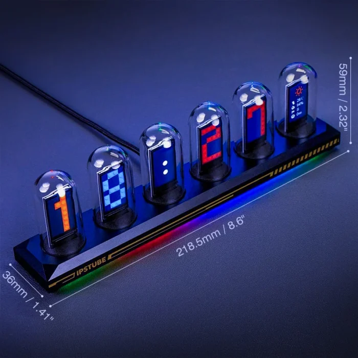 Horloge Nixie à tube LED rétro