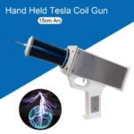 Bobine Tesla à main modèle bleu – Image 2