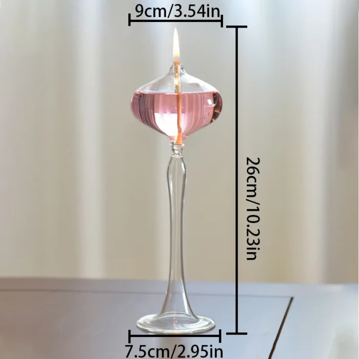 Lampe à huile en verre créative style européen