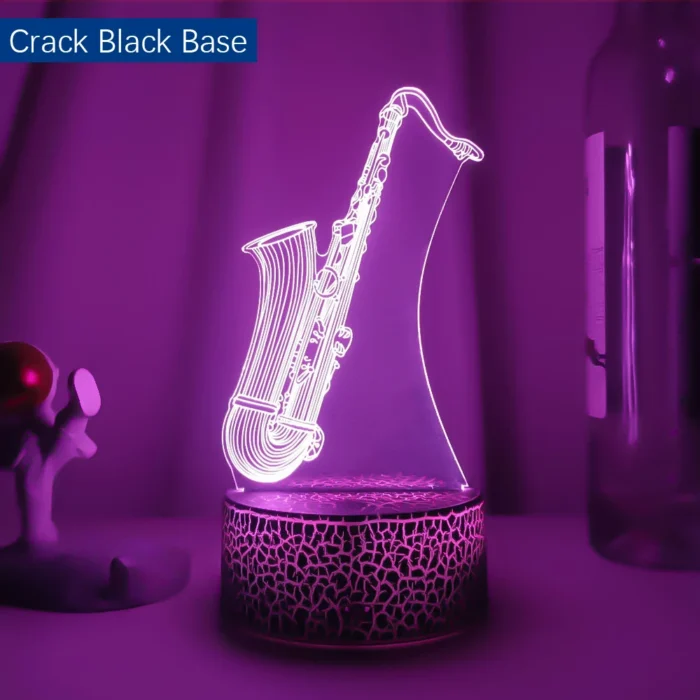 Lampe 3d saxophone moderne