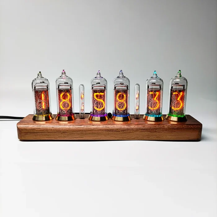 Horloge Nixie personnalisée à 6 tubes lumineux