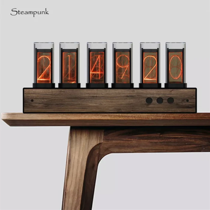 Horloge Nixie décor de table et de bureau