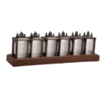 Horloge Nixie au design victorien couleur Titanium