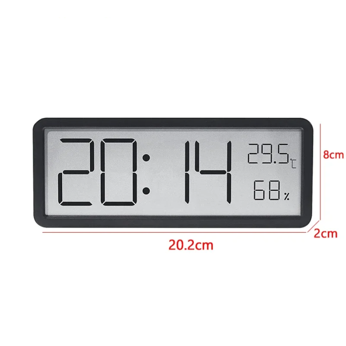 Horloge murale numérique à écran LCD