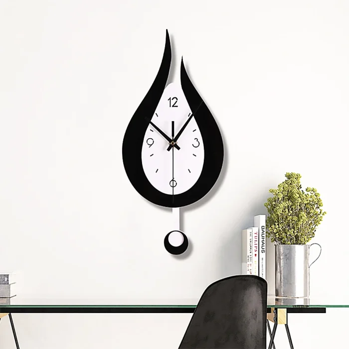 Horloge murale originale en forme de goutte d'eau