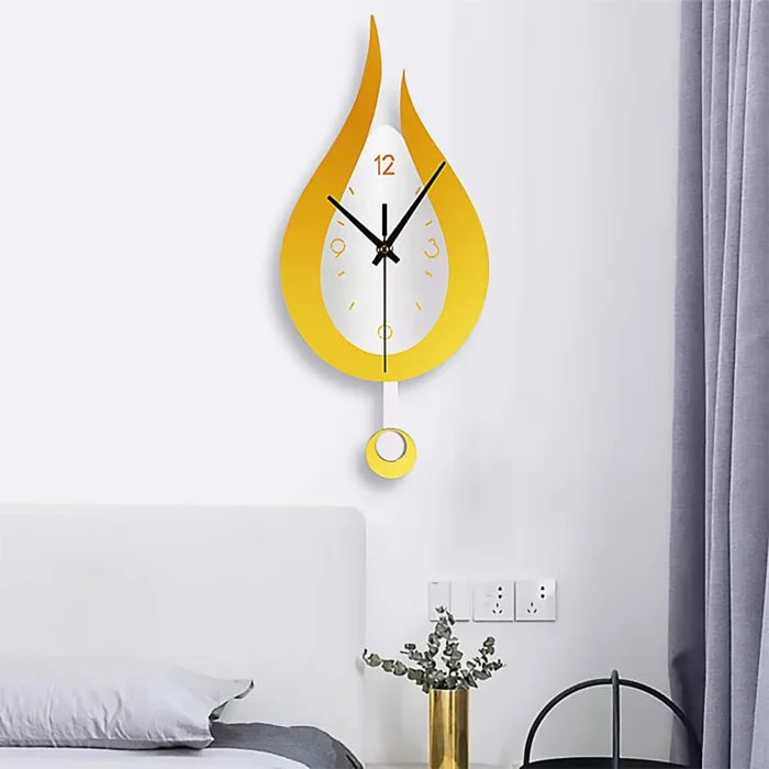 Horloge murale originale en forme de goutte d'eau