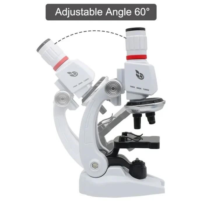 Microscope biologique éclairé 1200x pour enfants