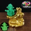 Brûleur d'encens à reflux doré avec statues de Ganesha – Image 10