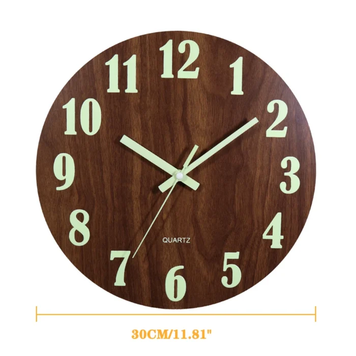 Horloge murale originale en bois de Bambous