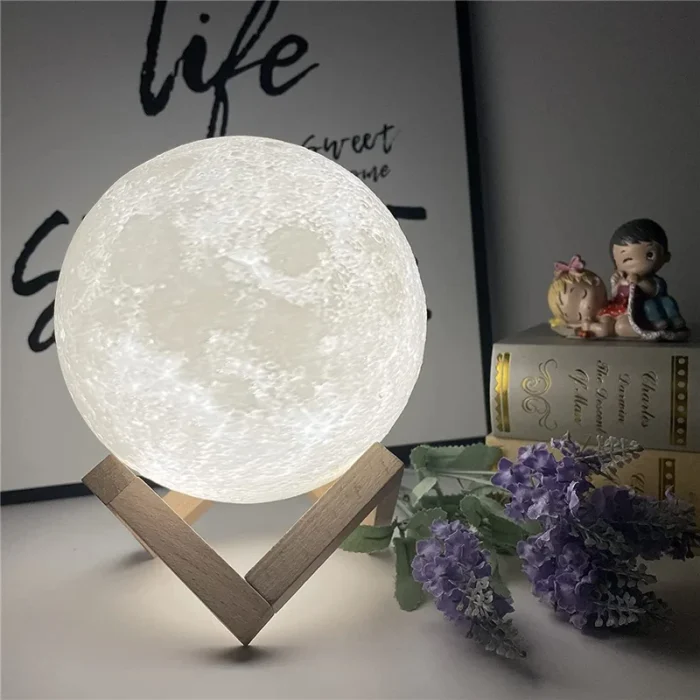 Lampe lune lumineuse