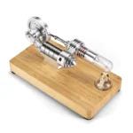 Moteur stirling train en bois