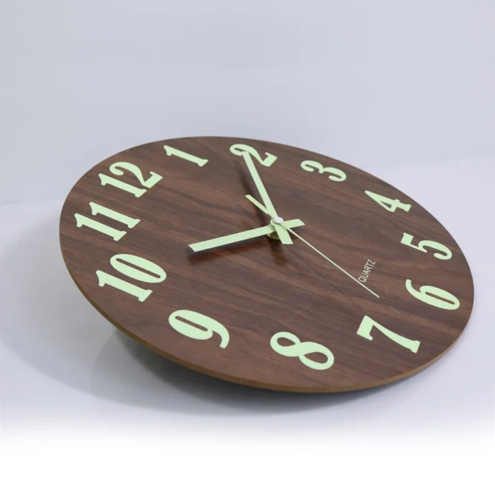 Horloge murale originale en bois de Bambous