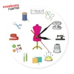 Horloge murale moderne pour couturière – Image 2