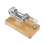 Moteur stirling train en bois – Image 3