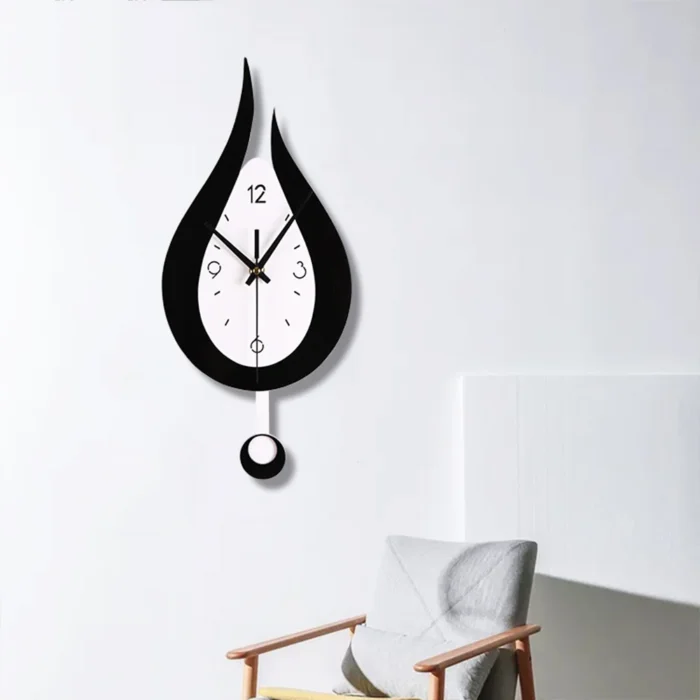 Horloge murale originale en forme de goutte d'eau