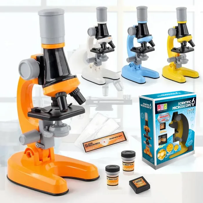 Microscope enfant jouet scientifique 40X-1200X 