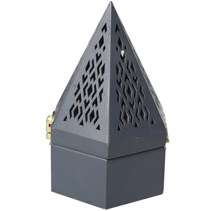 Brûleur d'encens vintage forme pyramide