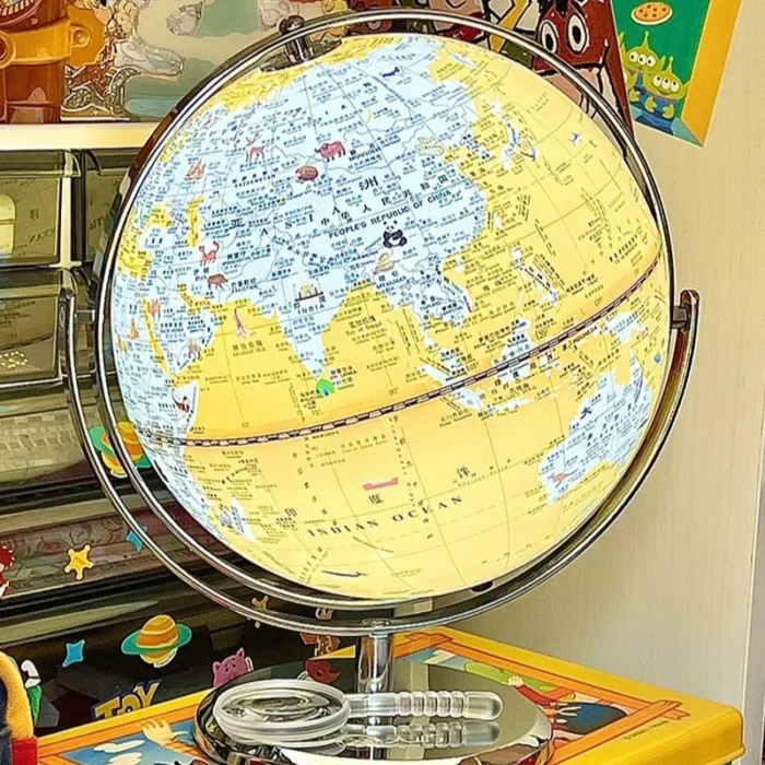 Globe terrestre lumineux pour bureau