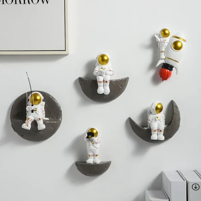 Accroche murale astronautes