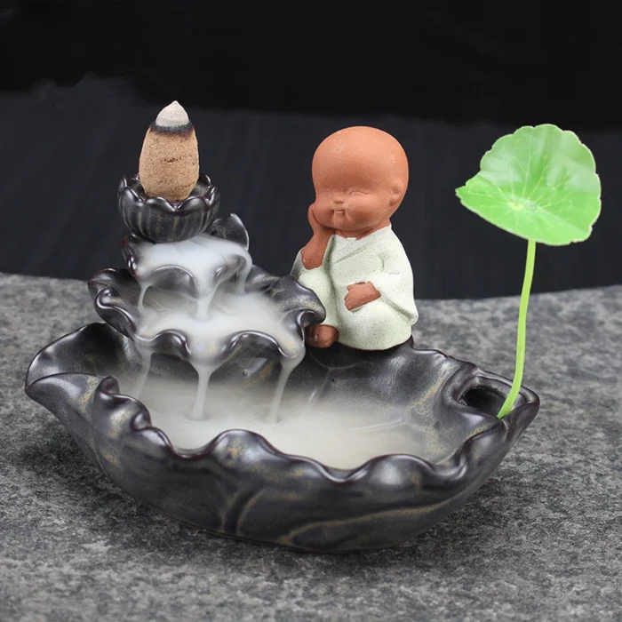 Brûleur d'encens à reflux de petit moine – Image 3