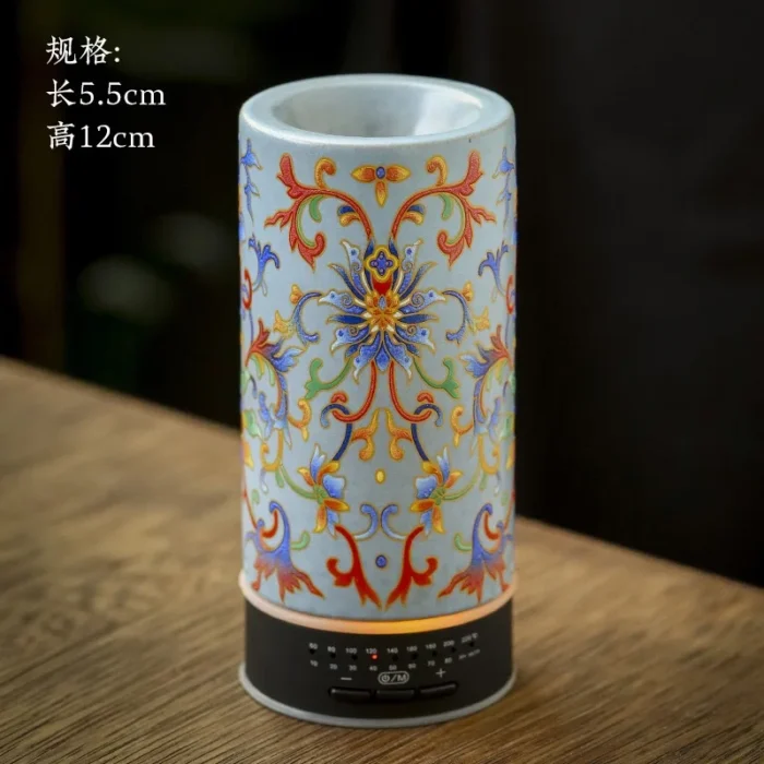 Brûleur d'encens électronique en céramique émaillée