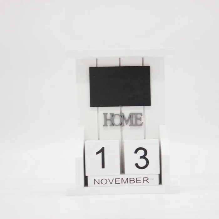 Mini calendrier perpétuel en forme de maison