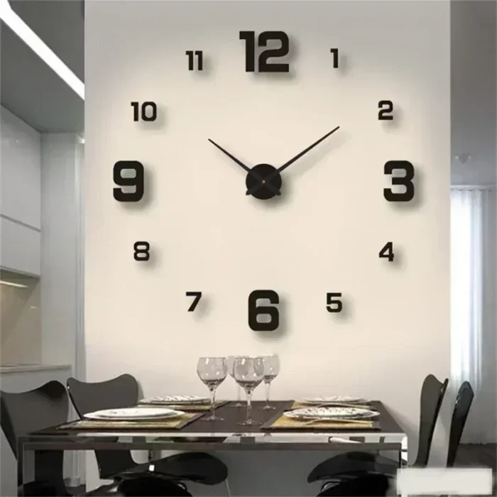 Horloge murale originale 3D sans cadre