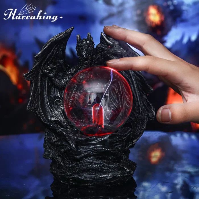 Lampe Plasma boule de verre dragon