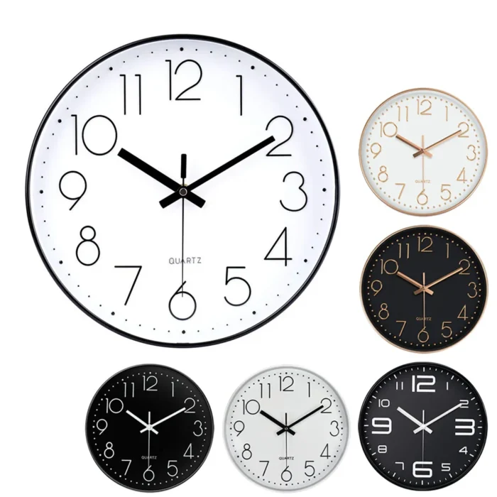 Horloge murale nordique minimaliste