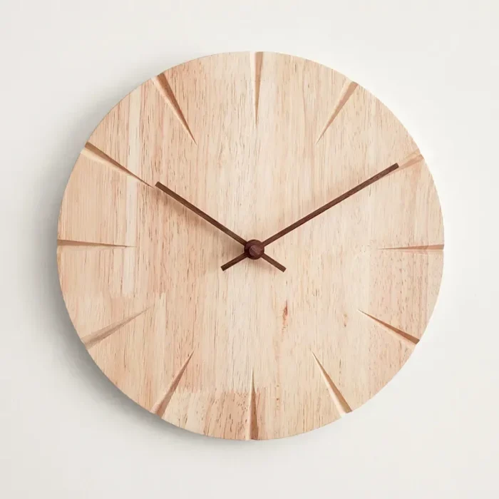 Horloge murale en bois de haute qualité