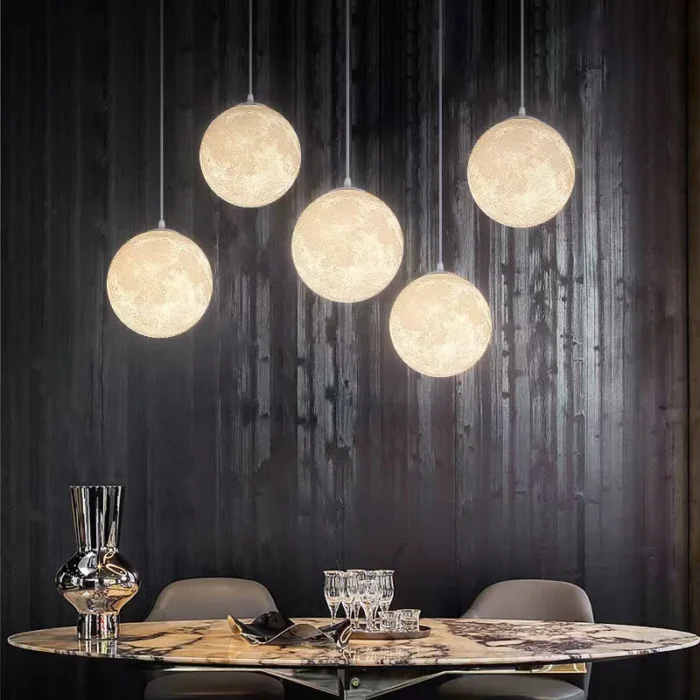 Plafonnier LED en forme de lune