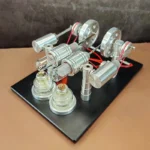 Moteur stirling à quatre intervalles