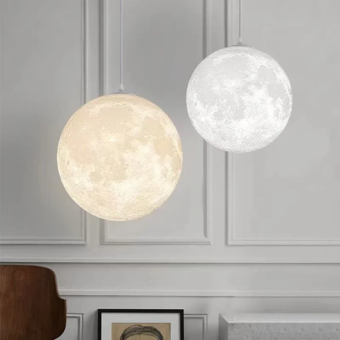 Plafonnier LED en forme de lune