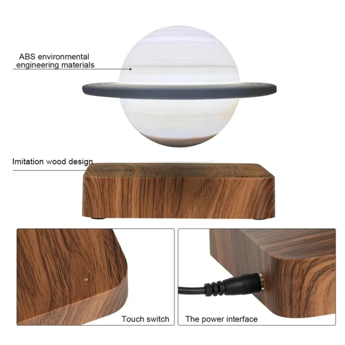 Lampe magnétique 3D flottante en forme de lune