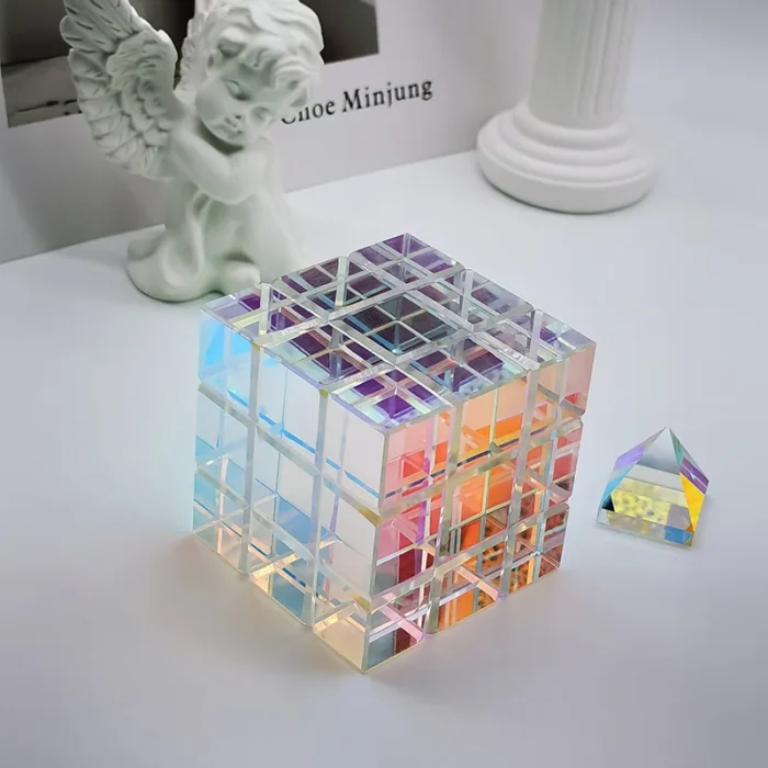 Prisme optique en verre de cube capteur de soleil