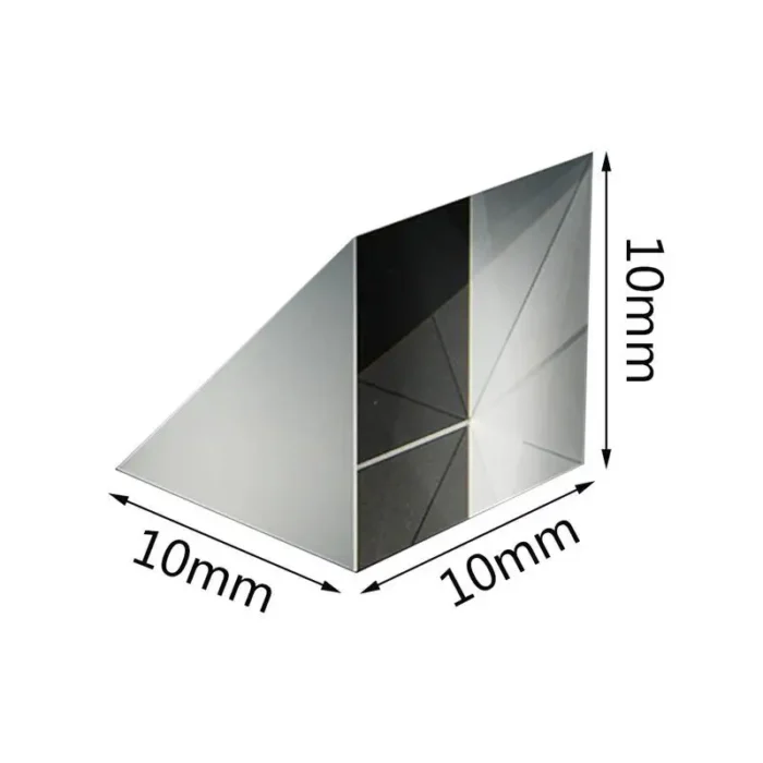 Prisme triangulaire optique à angle droit