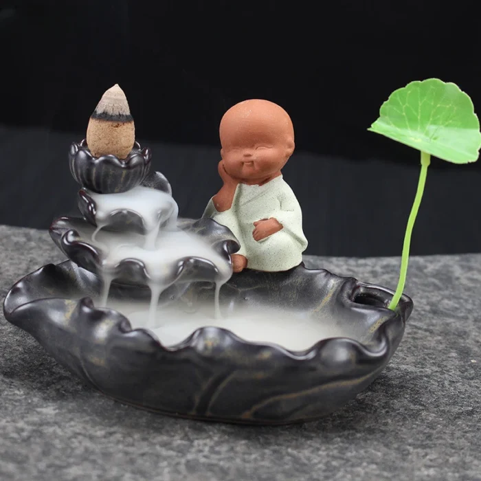 Brûleur d'encens à reflux de petit moine – Image 4